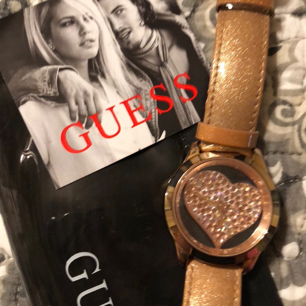 COPY - Gold rhinestone Guess Watch